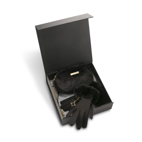 סט תיק חורפי עם כפפות