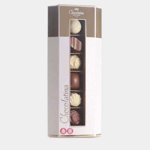 מארז 6 פרלינים חלבי