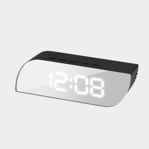 שעון מעורר גלי נטען עם מראה