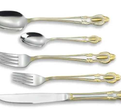 סט סכו’’ם ל6 סועדים דגם דושס כסף וזהב