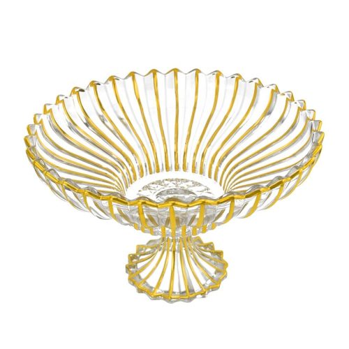 קריסטלין קערה רחבה על רגל