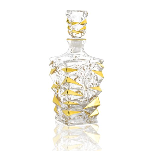 בקבוק קריסטלין עם זהב